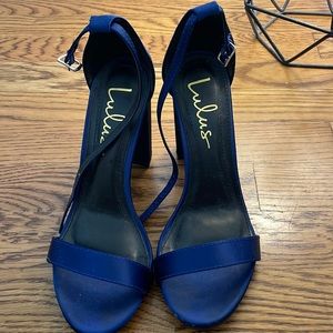 Lulus Blue Block Heels